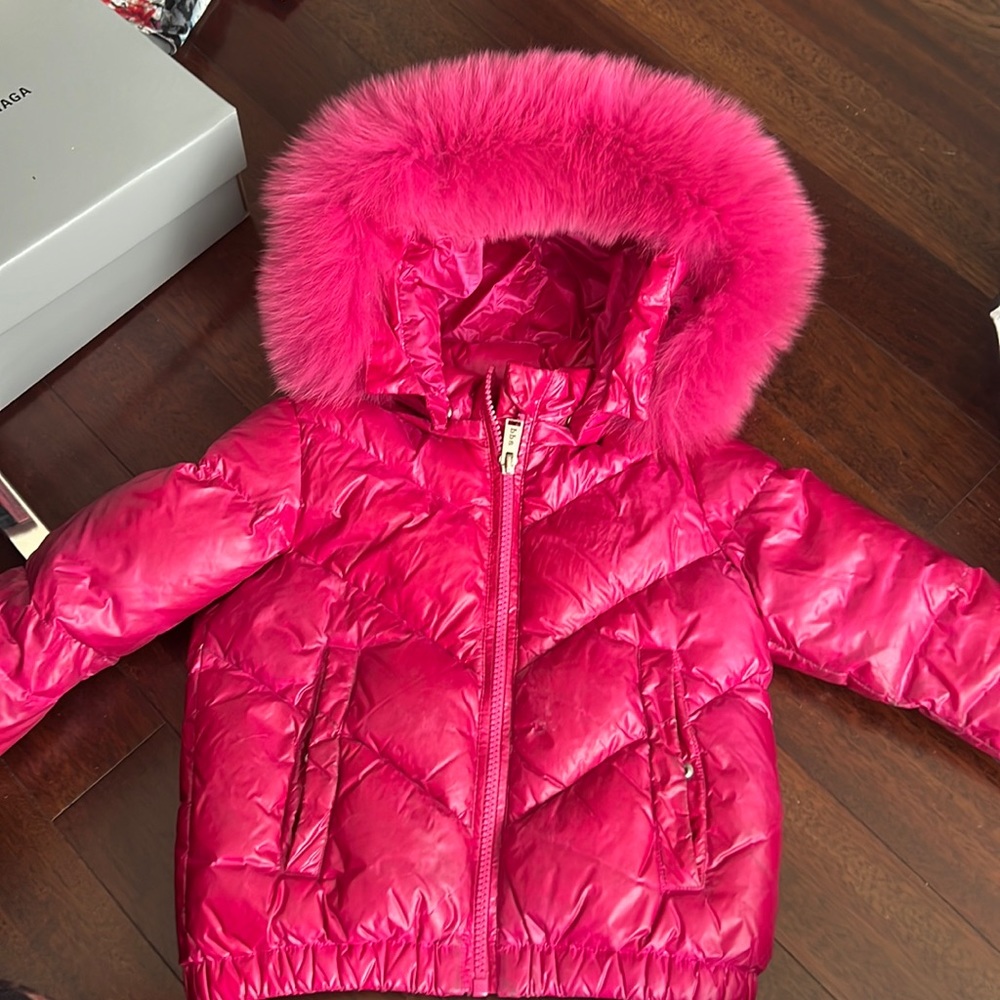 ADD fuschia down jacket size 2/3